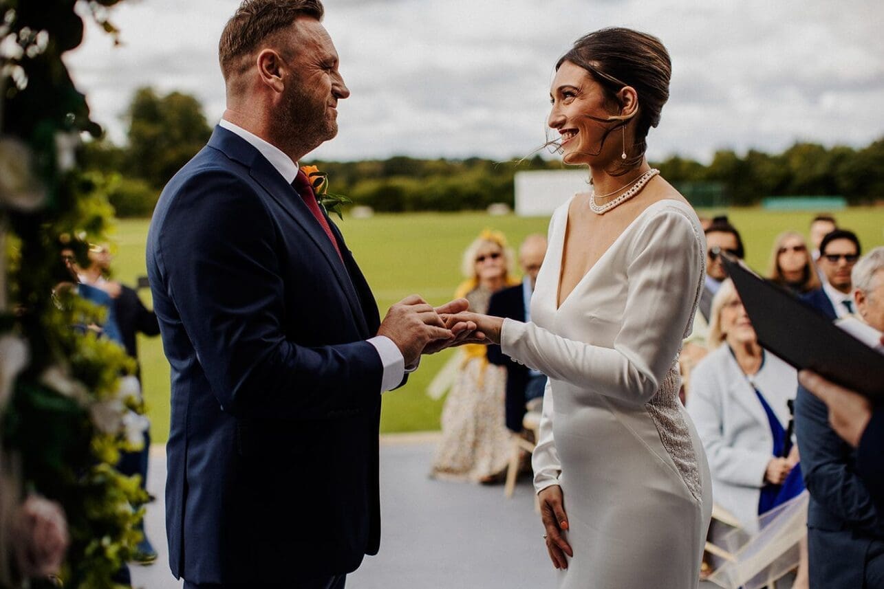 wedding at Shenley Cricket club