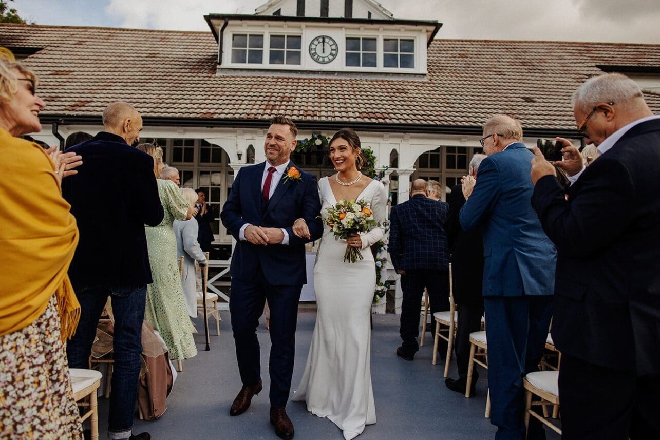 wedding at Shenley Cricket club