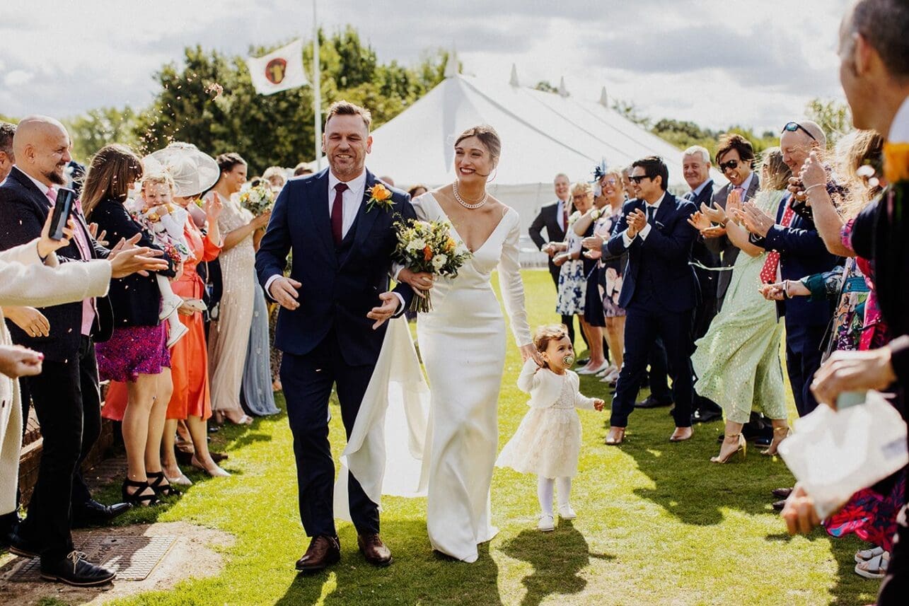 wedding at Shenley Cricket club