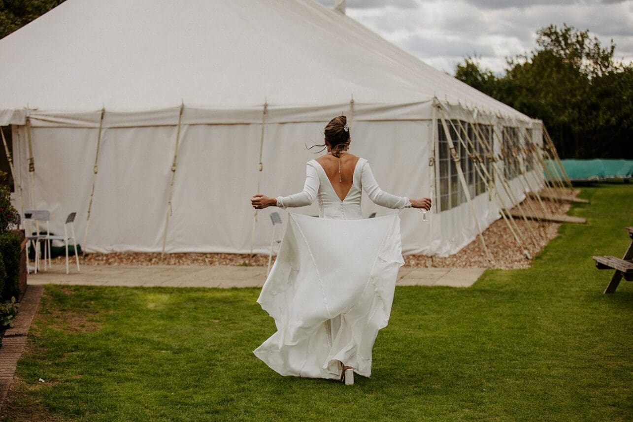 wedding at Shenley Cricket club