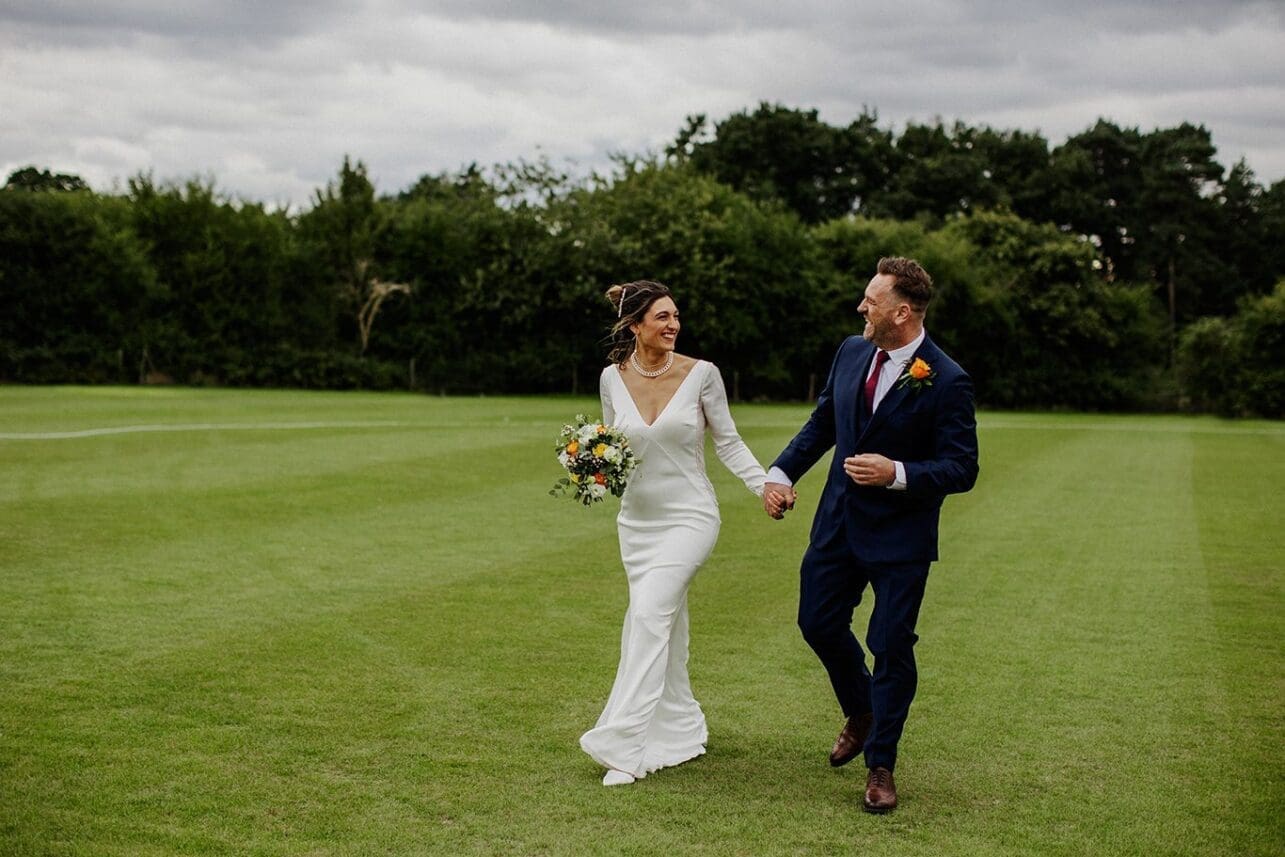 wedding at Shenley Cricket club