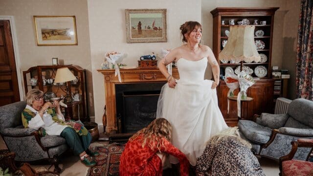 That was the best kind of wedding. Just Blanche and Max, in her parents' garden in Hertfordshire, surrounded by everyone they love. The confetti and the bubbles all mixed together in a joyful, messy cloud as they walked back down the aisle. It was just pure happiness, and I'm so glad I was there for it. 
Max & Blanche #wedding #weddingphotographer #documentaryweddingphotographer #hertfordshireweddings #hertfordshireweddingphotographer
